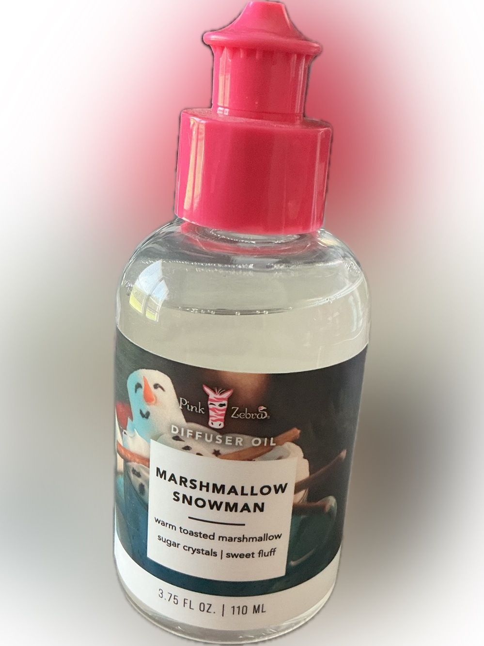 Marshmallow Snowman Pink Zebra Diffuser Oil
